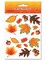 Beistle Club Pack of 48 Fall Harvest Autumn Leaf Sticker Sheets 7.5"